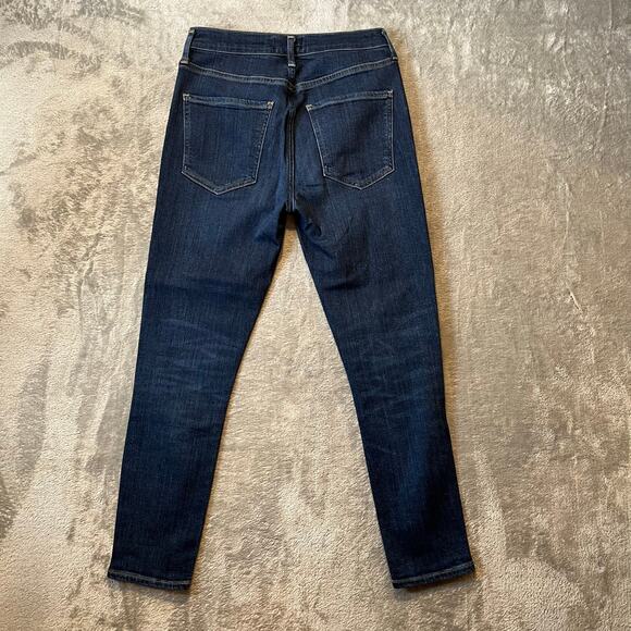 Agolde Sophie High Rise Skinny Crop Dark Wash Jeans Size 27 Style A018 1044 - Picture 3 of 7